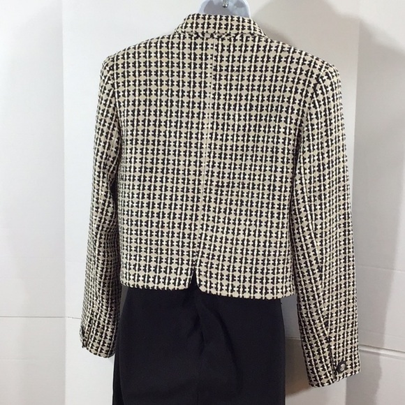 Doncaster silk tweed cropped jacket 4 - Picture 5 of 11